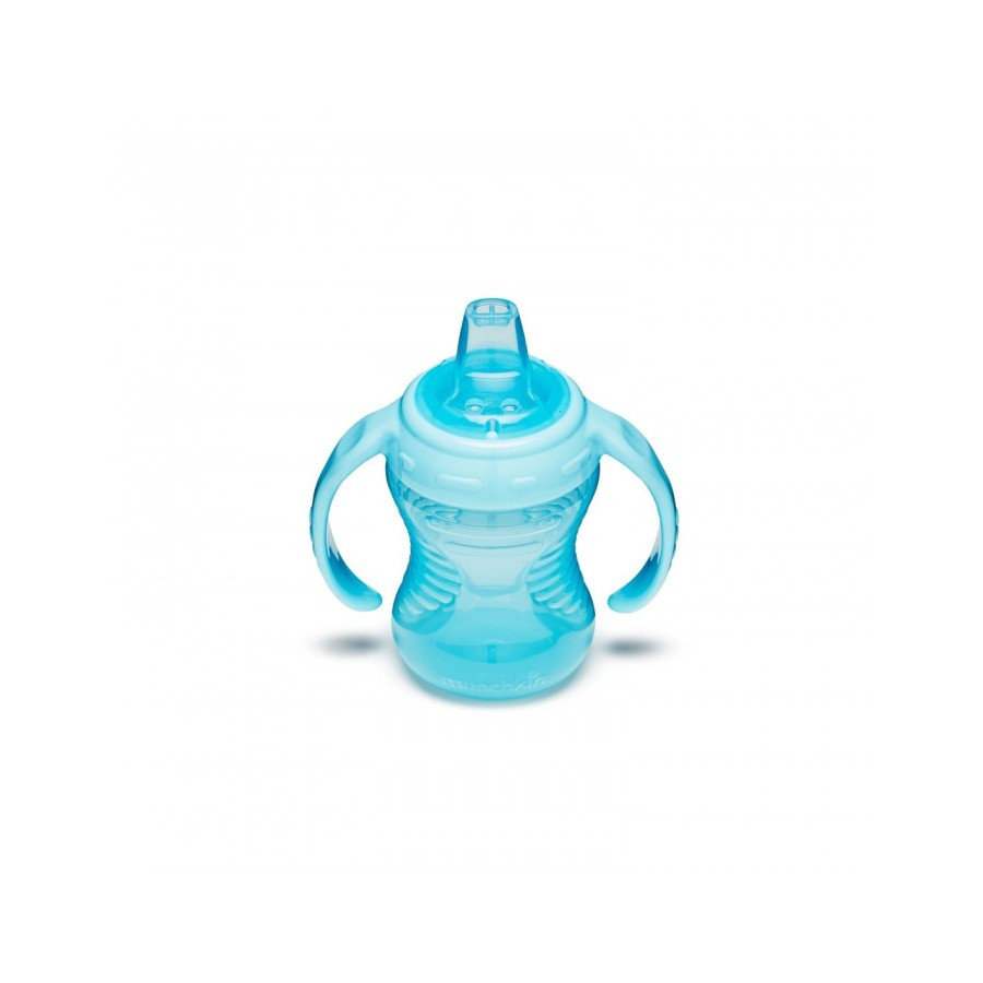 Munchkin Mighty Grip Trainer Εκπαιδευτικό Ποτηράκι με Χερούλια 240ml Μπλε