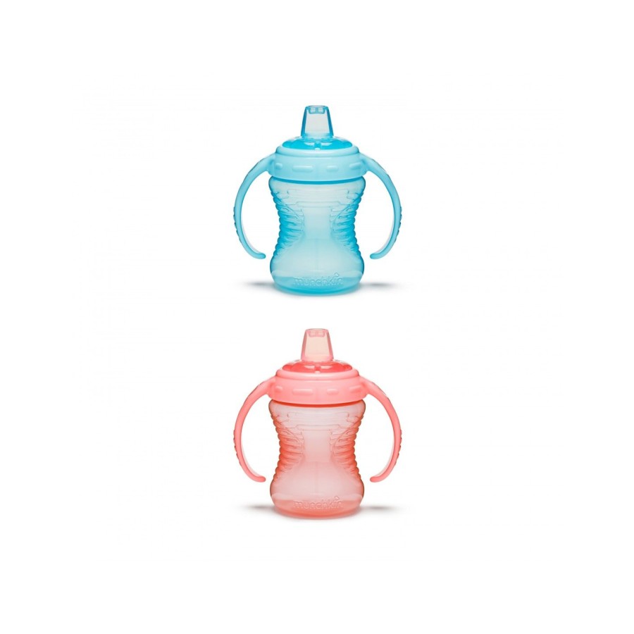 Munchkin Mighty Grip Trainer Εκπαιδευτικό Ποτηράκι με Χερούλια 240ml Μπλε