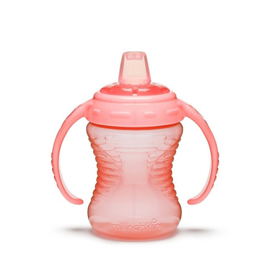 Munchkin Mighty Grip Trainer Εκπαιδευτικό Ποτηράκι με Χερούλια 240ml Ροζ