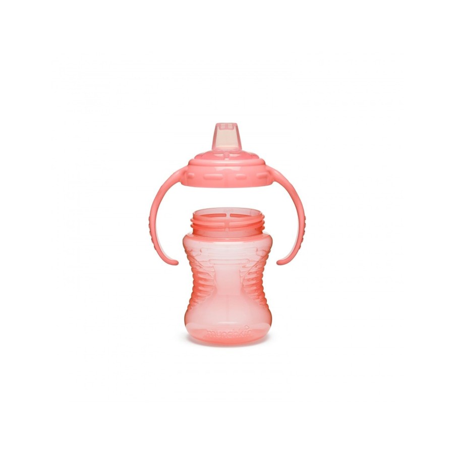 Munchkin Mighty Grip Trainer Εκπαιδευτικό Ποτηράκι με Χερούλια 240ml Ροζ