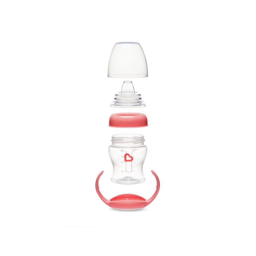 Βρεφικό Εκπαιδευτικό Ποτηράκι Munchkin Gentle Transition Cup 118ml Clear Pink
