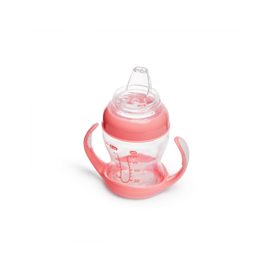 Βρεφικό Εκπαιδευτικό Ποτηράκι Munchkin Gentle Transition Cup 118ml Clear Pink