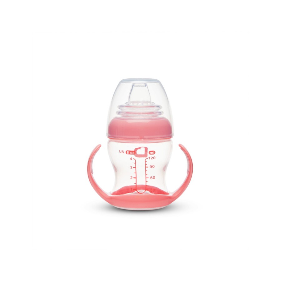 Βρεφικό Εκπαιδευτικό Ποτηράκι Munchkin Gentle Transition Cup 118ml Clear Pink