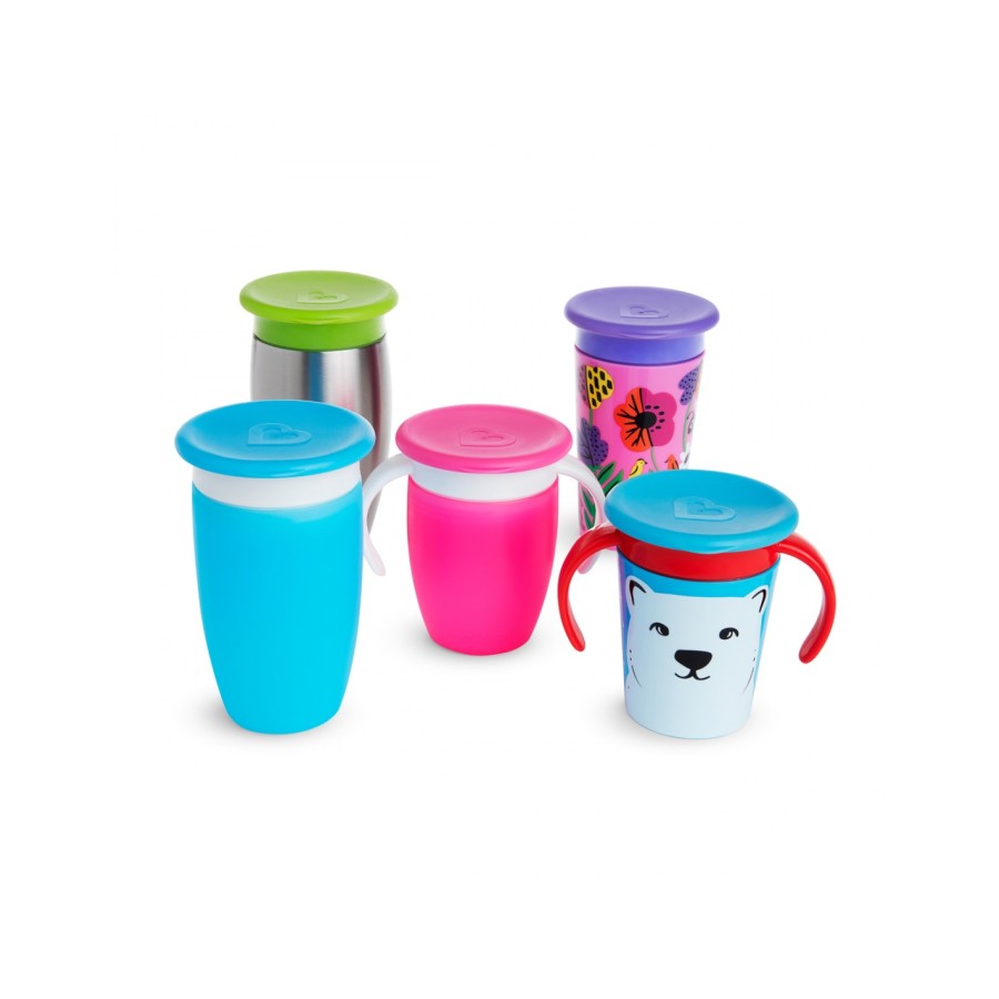 Munchkin Καπάκια για Παιδικά Ποτήρια Miracle Cup Lids Pastel 4τμχ.