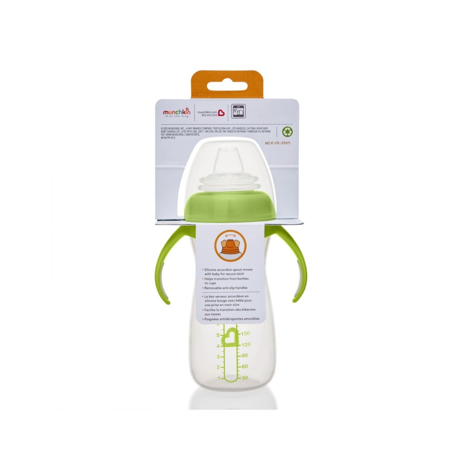 Παιδικό Κύπελο Μετάβασης Munchkin Gentle Tall Transition Cup 300ml Πράσινο