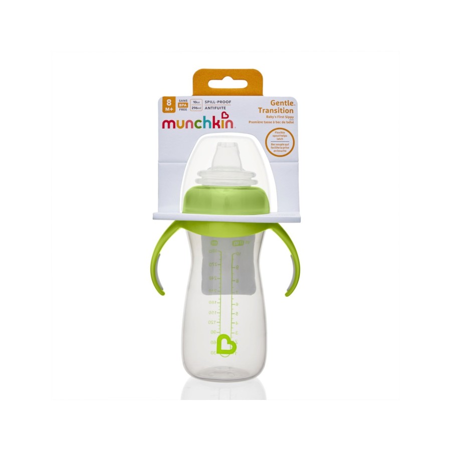 Παιδικό Κύπελο Μετάβασης Munchkin Gentle Tall Transition Cup 300ml Πράσινο