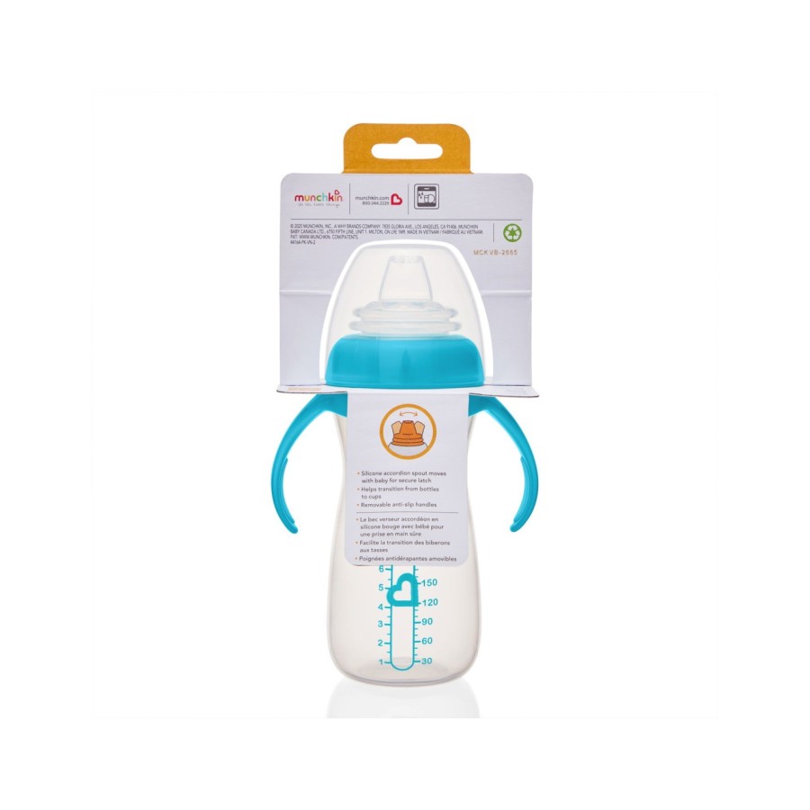 Παιδικό Κύπελο Μετάβασης Munchkin Gentle Tall Transition Cup 300ml Μπλε