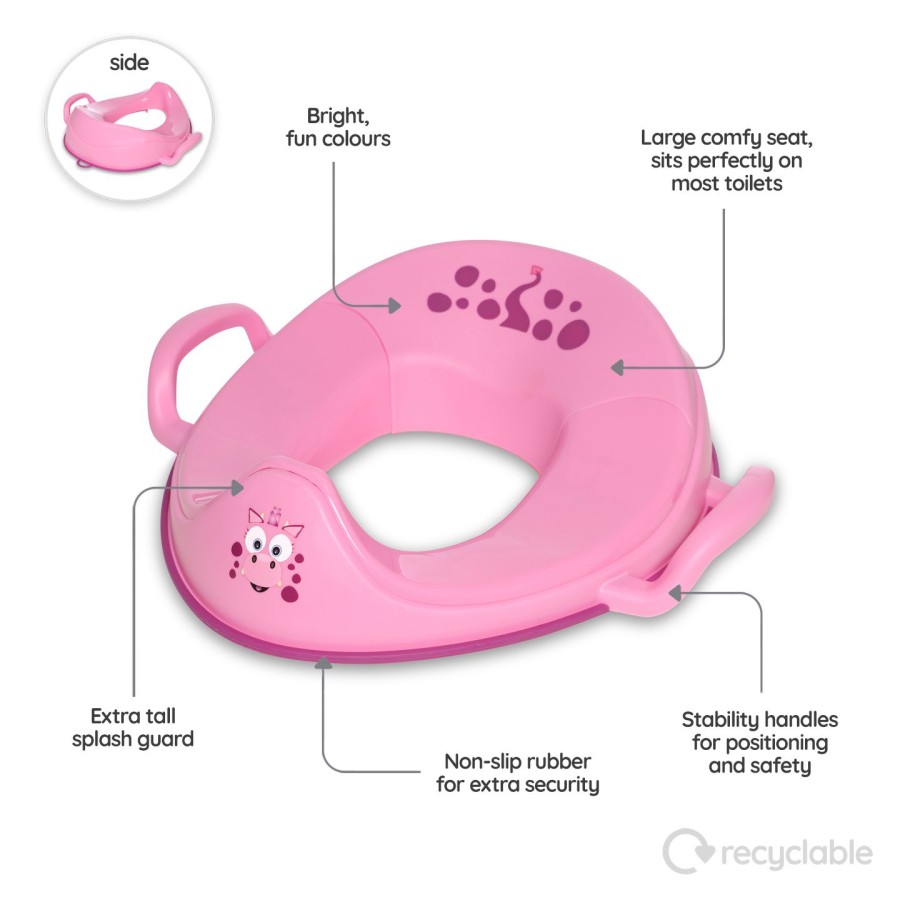 My Carry Potty Εκπαιδευτικό Κάθισμα Τουαλέτας My Little Trainer Pink Dragon Ροζ Δράκος