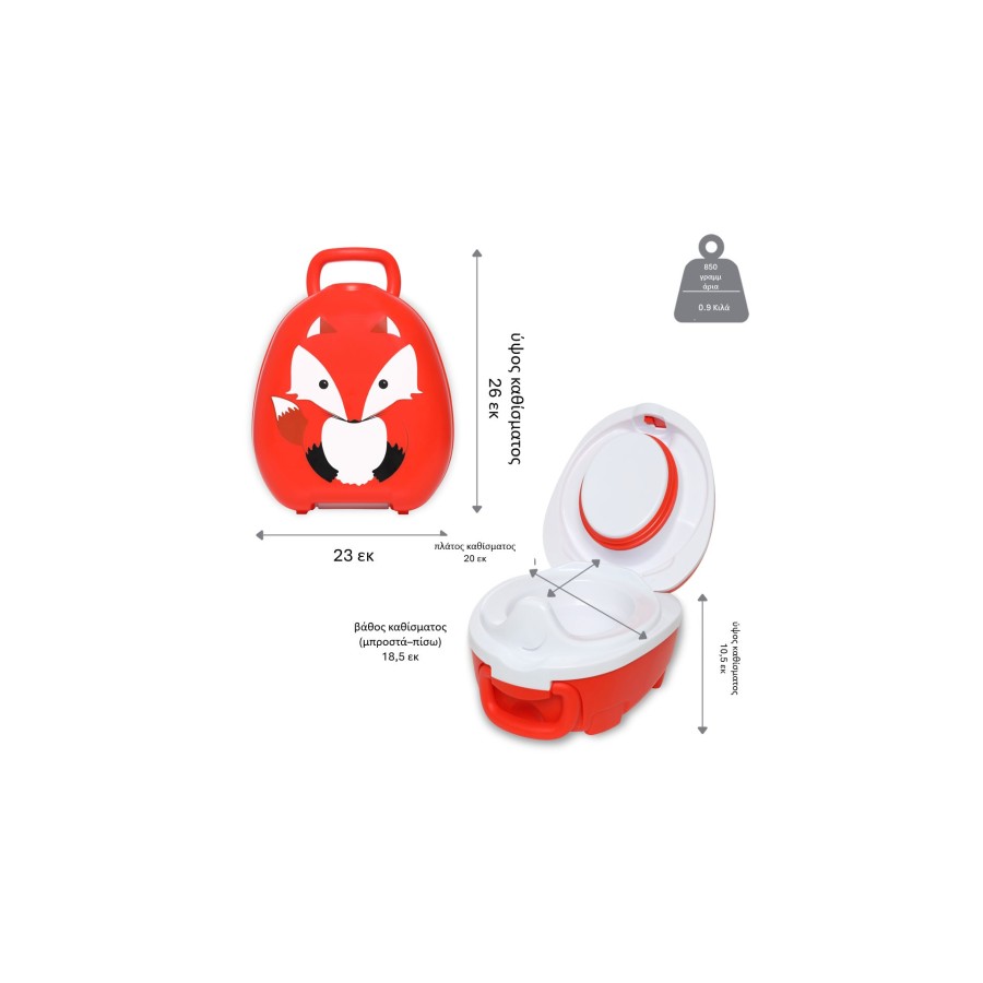My Carry Potty Φορητό Γιογιό Fox Αλεπουδάκι