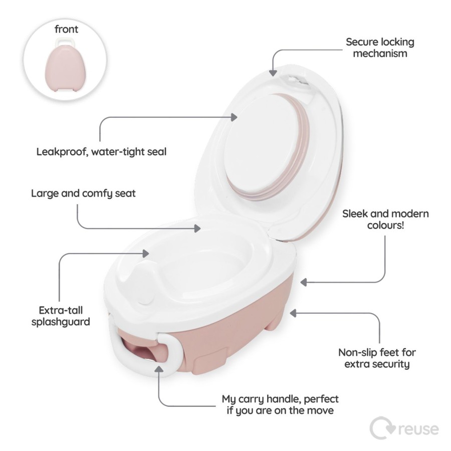 My Carry Potty Φορητό Γιογιό Blush Pink
