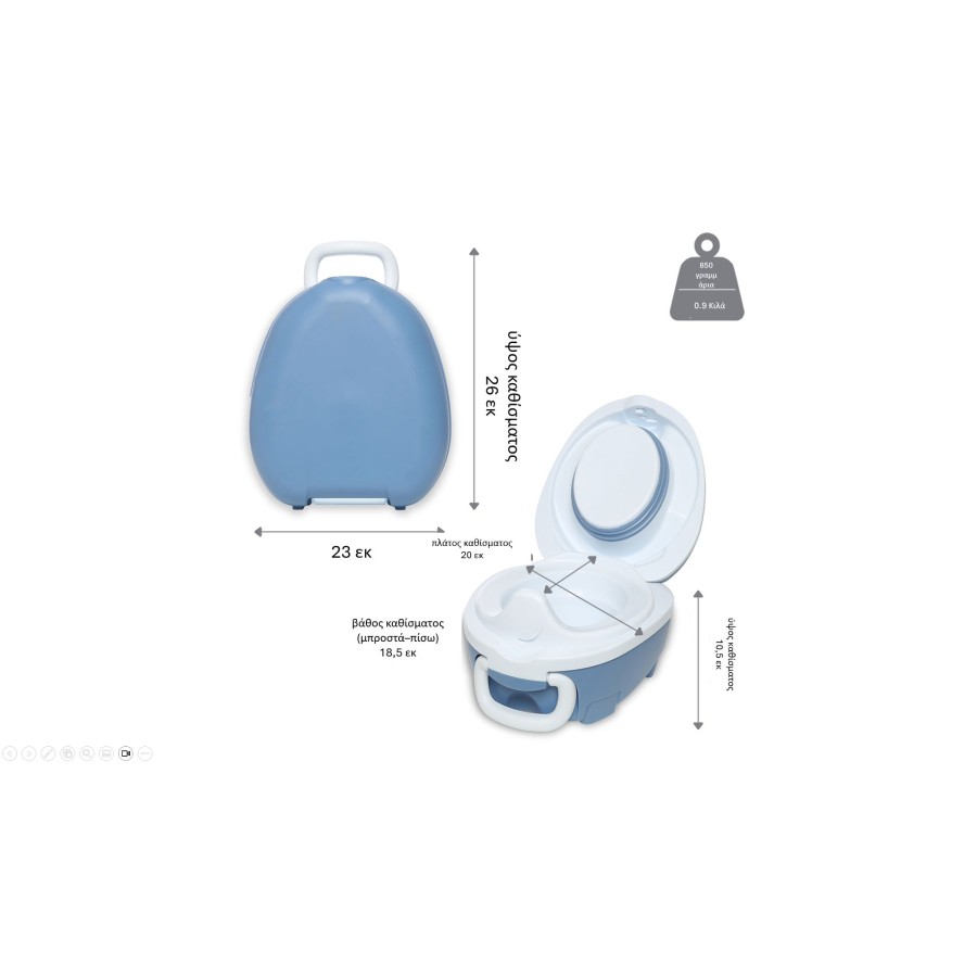 My Carry Potty Φορητό Γιογιό Ocean Blue