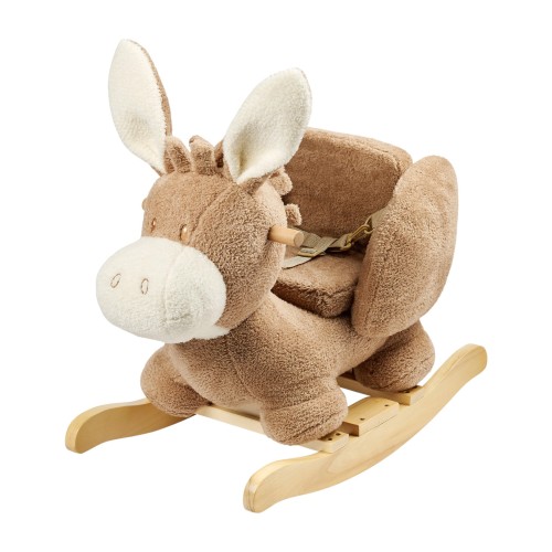 Nattou Teddy Παιδικό Κουνιστό Γαϊδουράκι Μπεζ 59x33x45εκ.