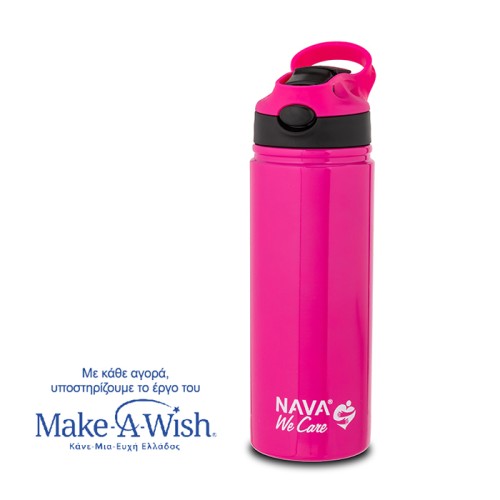 Nava Ανοξείδωτο Μπουκάλι Θερμός We Care Magenta 500ml