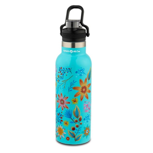 Nava Ανοξείδωτο Μπουκάλι Θερμός We Care Τιρκουάζ 500ml 10-016-022