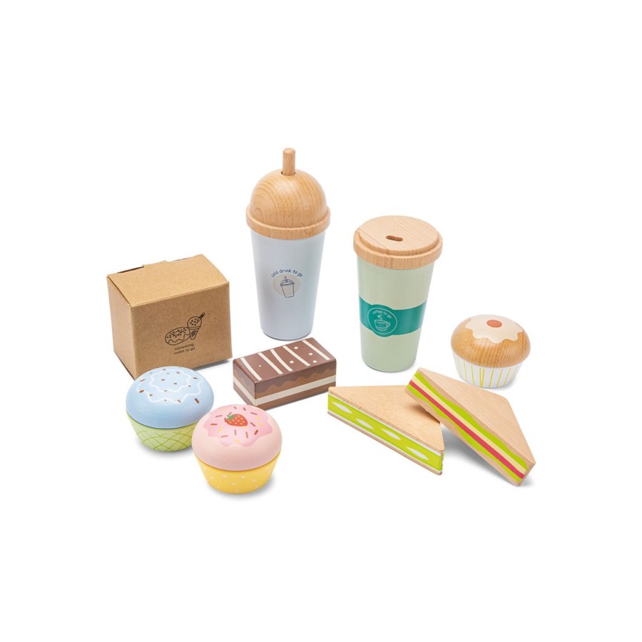 New Classic Toys Παιδικό Ξύλινο Σετ Coffee to Go Play Set
