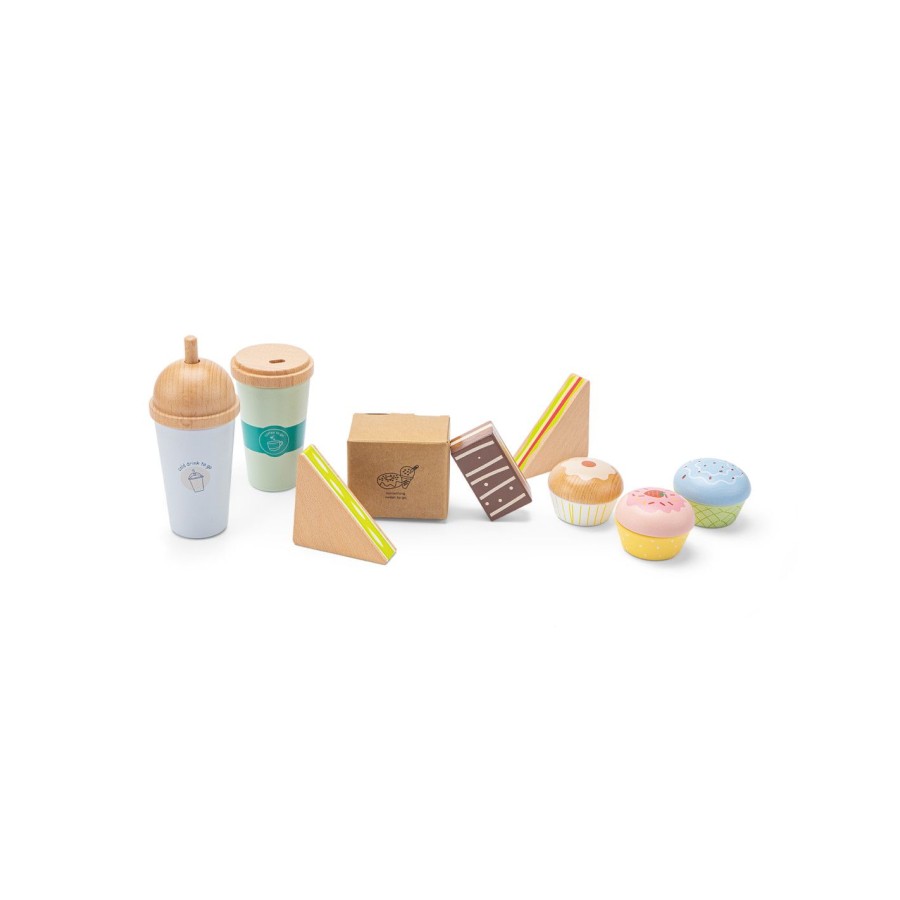 New Classic Toys Παιδικό Ξύλινο Σετ Coffee to Go Play Set