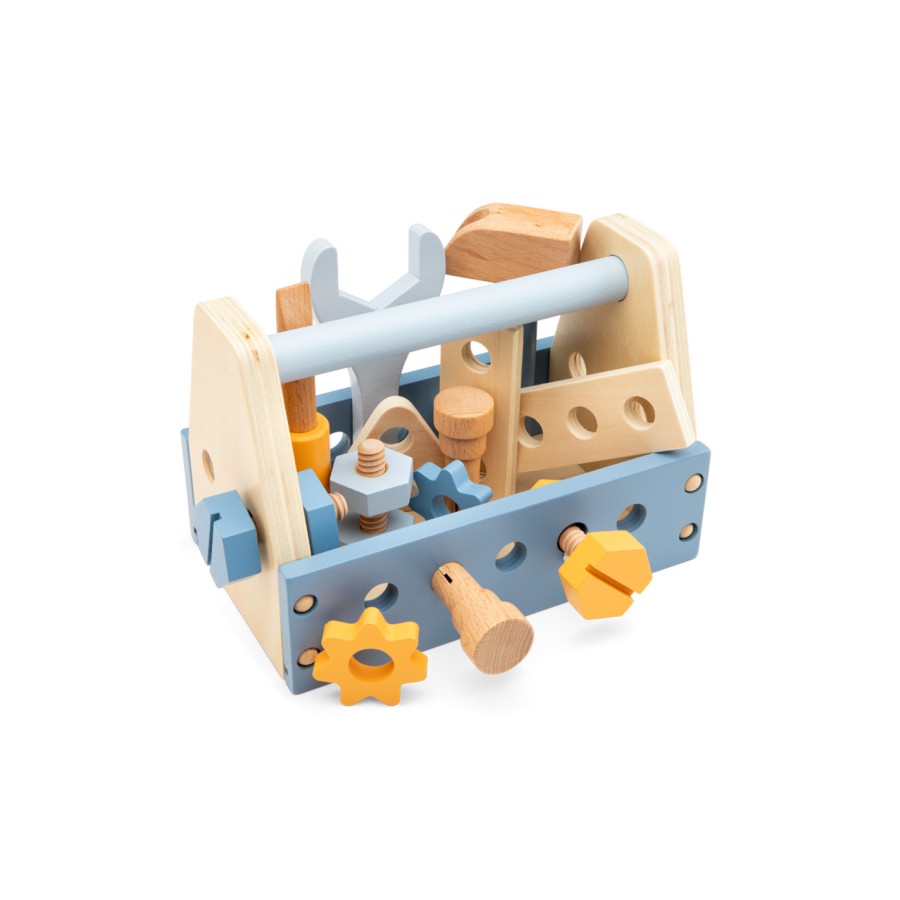 New Classic Toys Παιδικό Ξύλινο Σετ Εργαλειοθήκης Tool Box