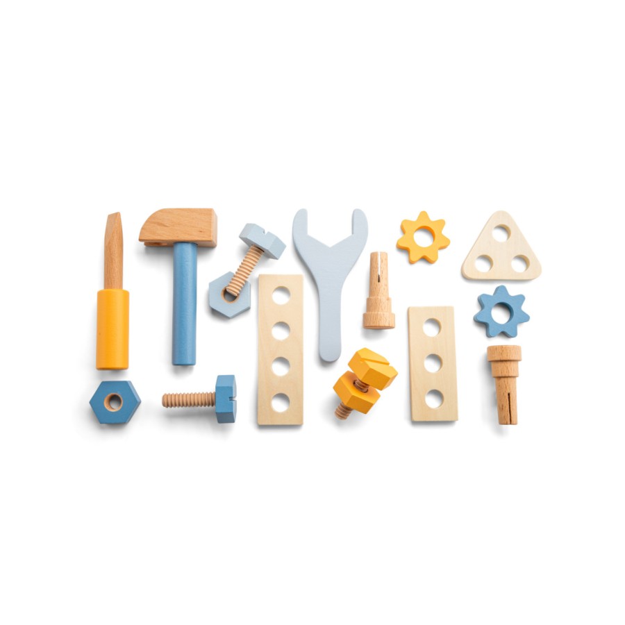 New Classic Toys Παιδικό Ξύλινο Σετ Εργαλειοθήκης Tool Box