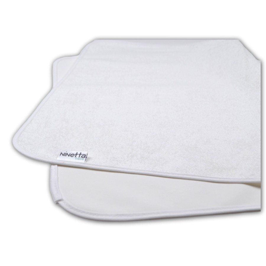 Ninetta Bebe Βαμβακερό Σελτεδάκι Αδιάβροχο 100x140εκ. Λευκό