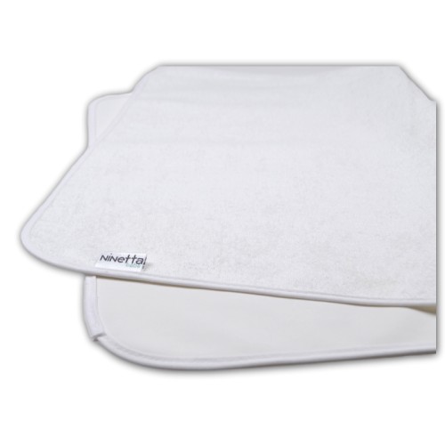 Ninetta Bebe Βαμβακερό Σελτεδάκι Αδιάβροχο 70x140εκ. Λευκό