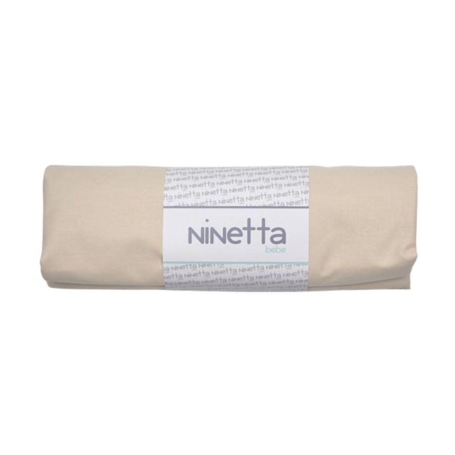Ninetta Bebe Κατωσέντονο Κούνιας με Λάστιχο Μονόχρωμο 70x140εκ. Μπεζ