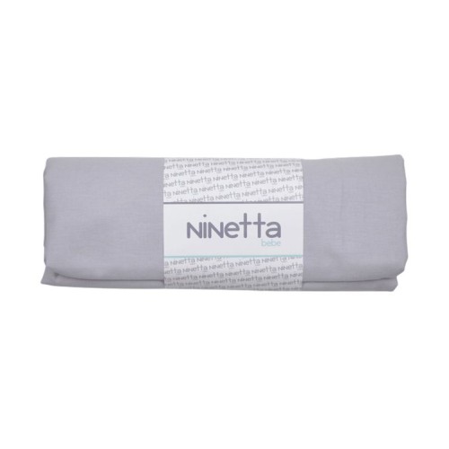 Ninetta Bebe Κατωσέντονο Κούνιας με Λάστιχο Μονόχρωμο 70x140εκ. Γκρι