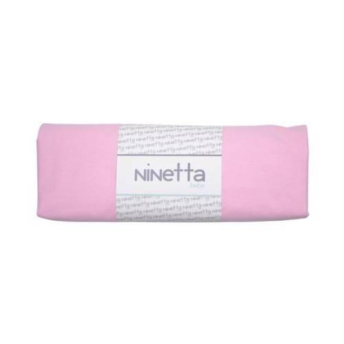 Ninetta Bebe Κατωσέντονο Κούνιας με Λάστιχο Μονόχρωμο 70x140εκ. Ροζ