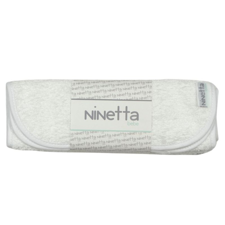 Ninetta Bebe Σετ 3 Βαμβακερά Πανάκια Ώμου Δευκά 33x23εκ.