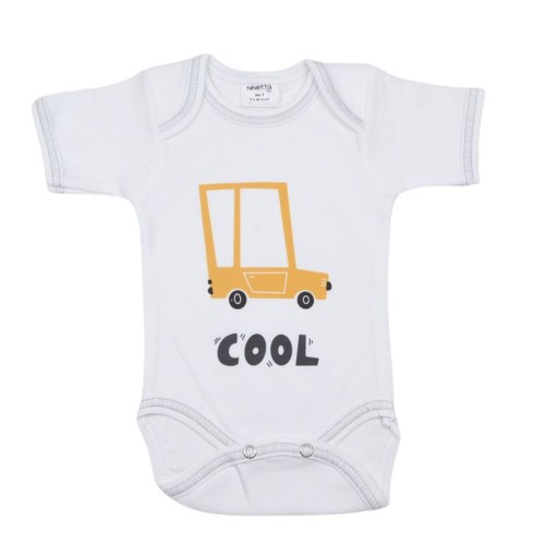 Ninetta Bebe Εσώρουχο Κορμάκι Κοντομάνικο Cool Αυτοκίνητο 55WBOY-3