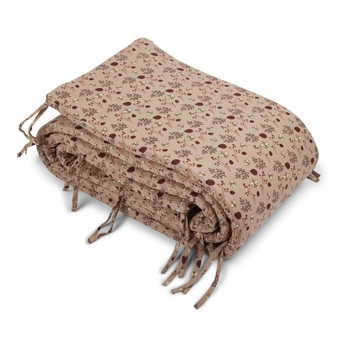 Nuuro Leslie Πάντα Κούνιας από Οργανικό Βαμβάκι Sand/Flower Bee 360x30εκ.