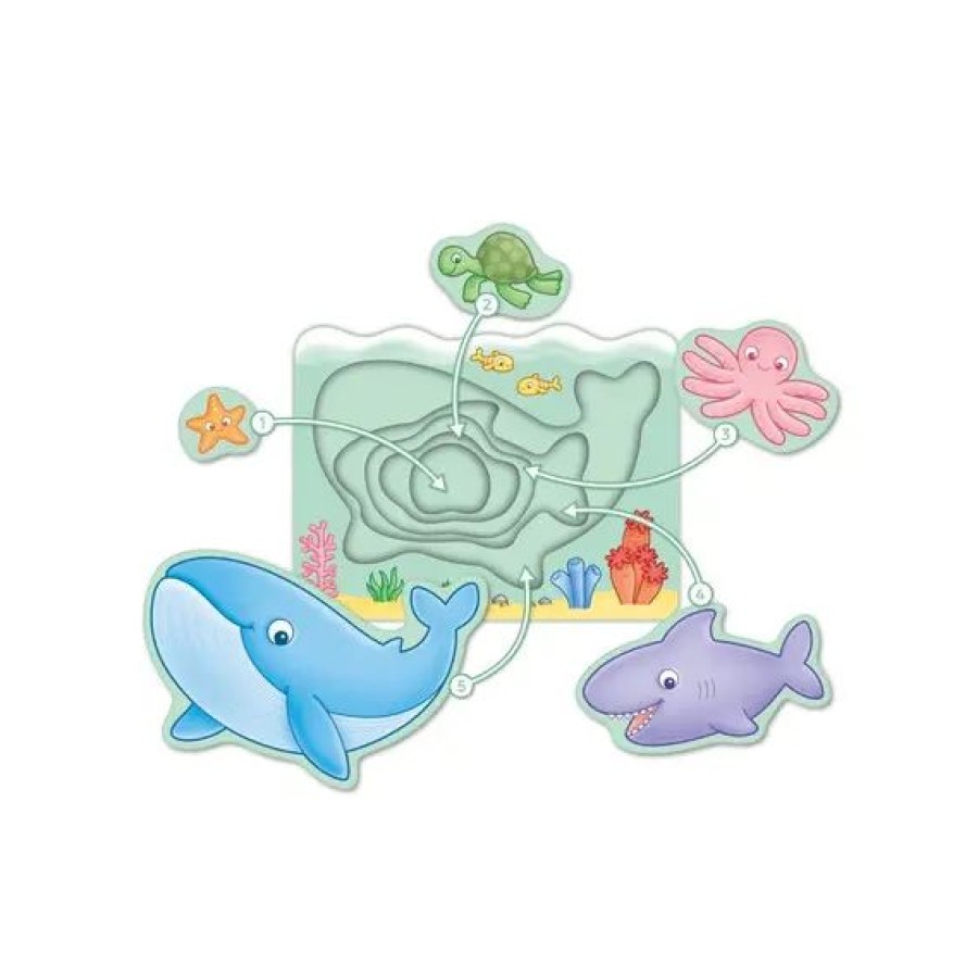 Orchard Toys Peter Εκπαιδευτικό Παζλ Στοίβαξης Βυθός της Θάλασσας 12 μηνών+