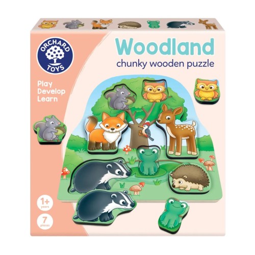 Orchard Toys Εκπαιδευτικό Ξύλινο Παζλ Woodland Ζώα του Δάσους 12+ μηνών