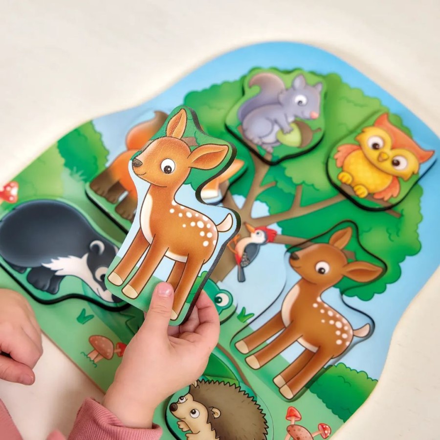 Orchard Toys Εκπαιδευτικό Ξύλινο Παζλ Woodland Ζώα του Δάσους 12+ μηνών
