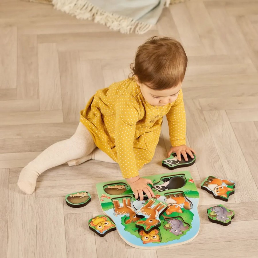 Orchard Toys Εκπαιδευτικό Ξύλινο Παζλ Woodland Ζώα του Δάσους 12+ μηνών