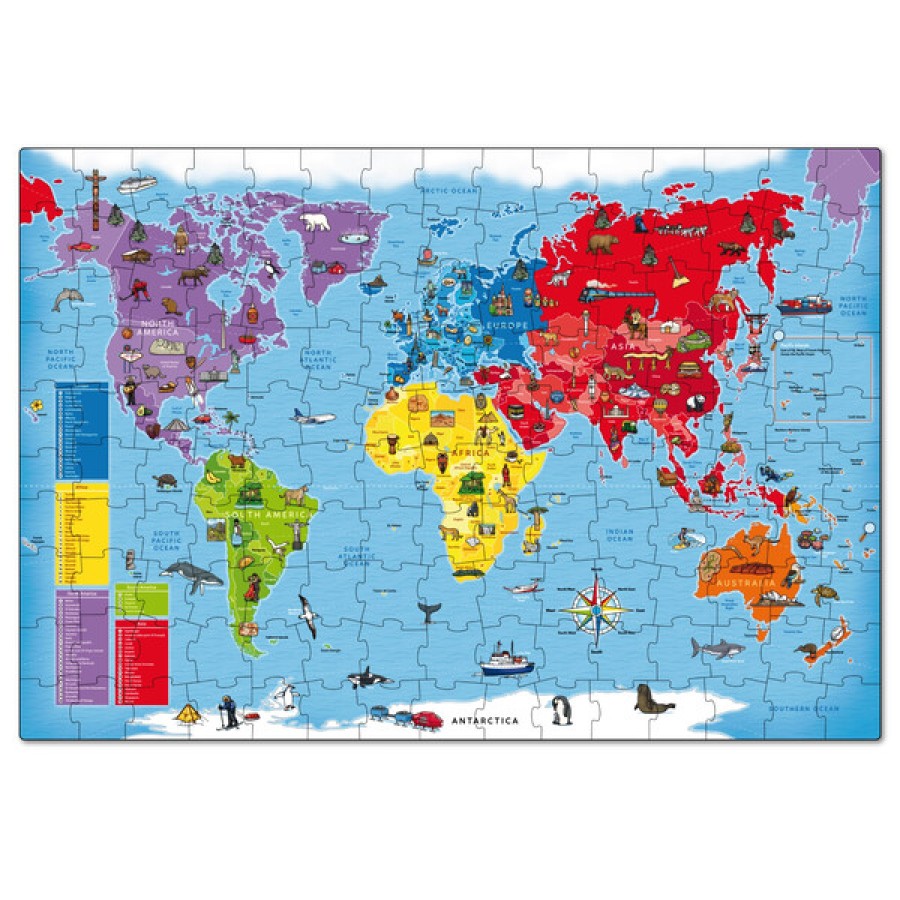 Orchard Toys Εκπαιδευτικό Παζλ Παγκόσμιος Χάρτης 150 Κομμάτια