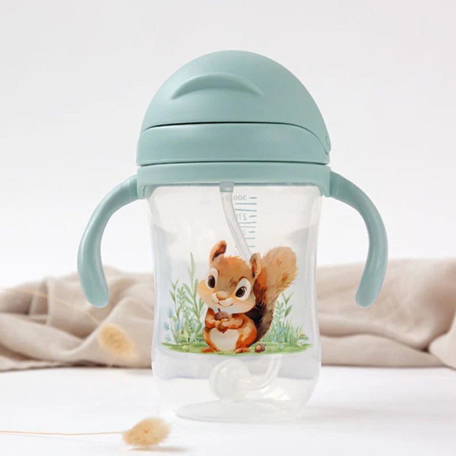 Παιδικό Παγούρι με Λαβές Kiokids Σκιουράκι 300ml 6m+