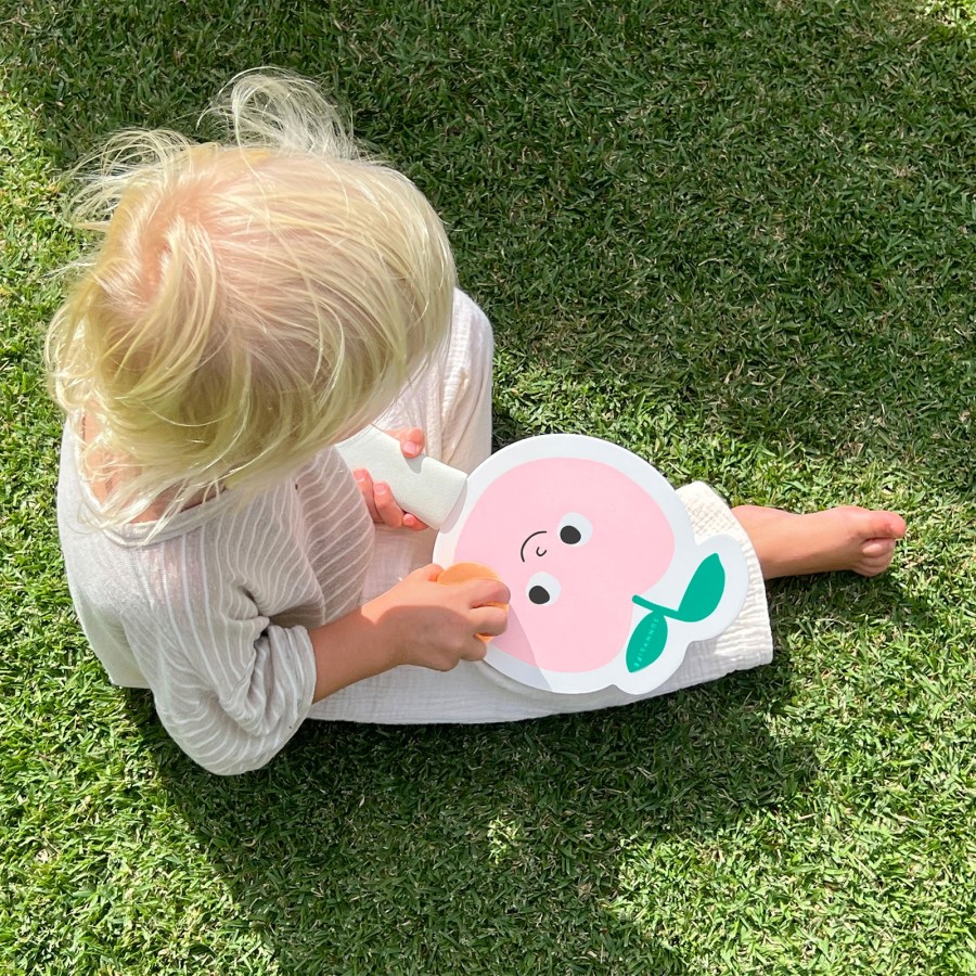 Παιδικές Ρακέτες Παραλίας Velcro με 2 Μπαλάκια SunnyLife Poppy The Peach