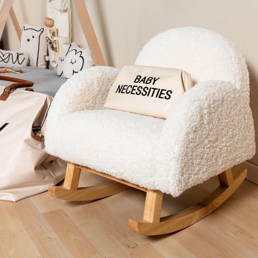Παιδική Κουνιστή Πολυθρόνα Teddy Off White Natural Childhome