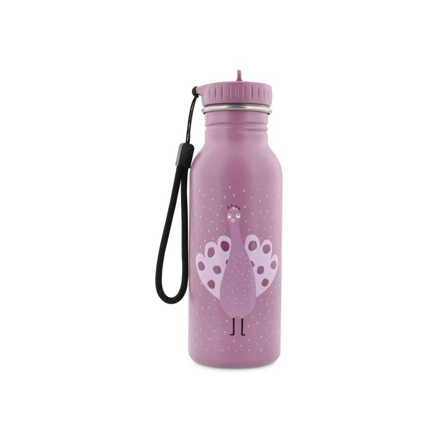 Παιδικό Ανοξείδωτο Μπουκάλι Trixie Mrs. Peacock 500ml Μωβ