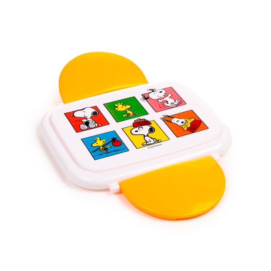 Παιδικό Δοχείο Φαγητού Bento Peanuts Snoopy & Woodstock με Μαχαιροπίρουνα Puckator