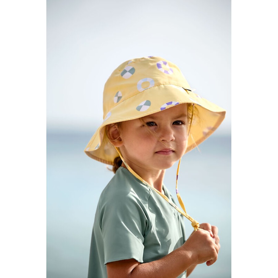 Παιδικό Καπέλο Bucket με Προστασία UV80 Lassig Swim Ring Pale Yellow