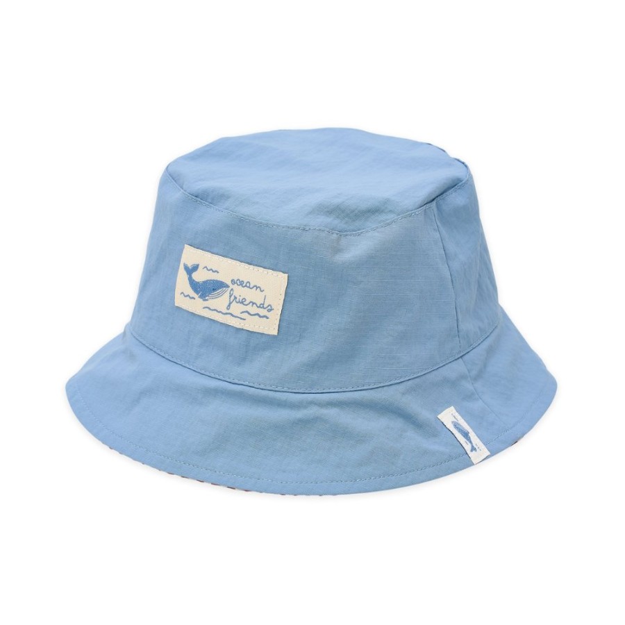 Παιδικό Καπέλο Διπλής Όψης με Προστασία UV Little Dutch Ocean Blue Νο 3 (48,5-50εκ.)