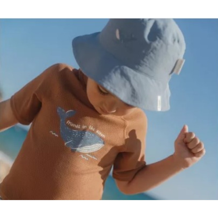 Παιδικό Καπέλο Διπλής Όψης με Προστασία UV Little Dutch Ocean Blue Νο 3 (48,5-50εκ.)