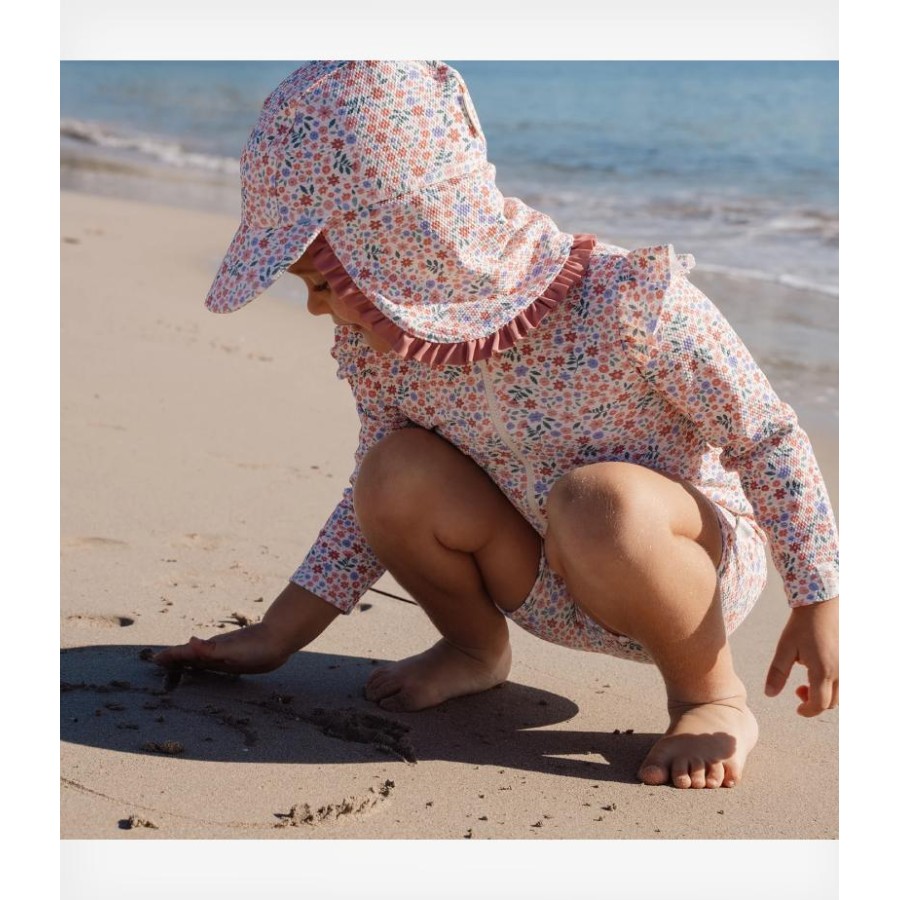 Παιδικό Καπέλο με Προστασία UV Little Dutch Dreamy Flowerfield Νο 3 (48,5-50εκ.)