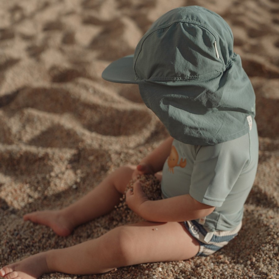 Παιδικό Καπέλο με Προστασία UV Little Dutch Ocean Green Νο 1 (41-45εκ.)