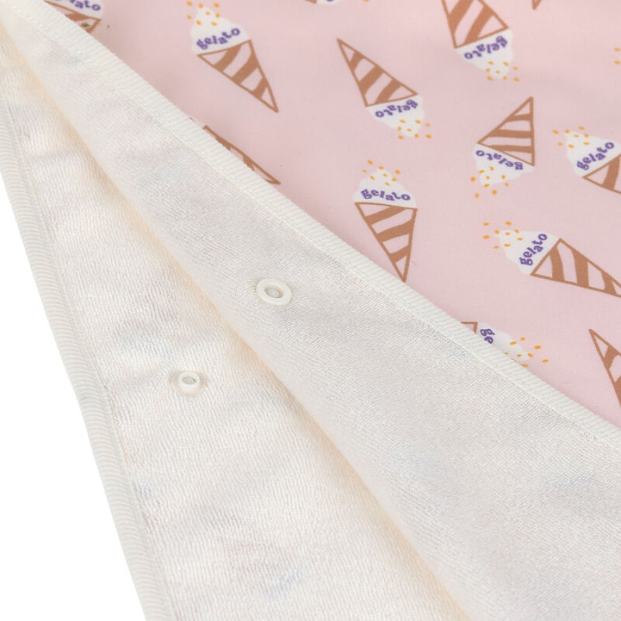 Παιδικό Πόντσο Παραλίας με Προστασία UPF 80 Lassig Ice Cream Pale Pink 60x60εκ.