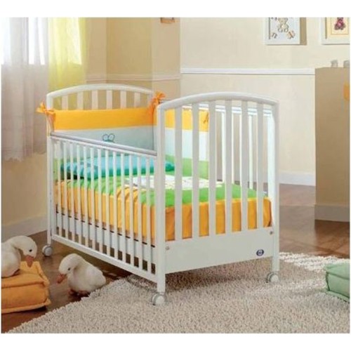 Βρεφικό Κρεβατάκι από Μασίφ Ξύλο Οξιάς PALI Ciak White 132x72x103εκ. (ύψος)