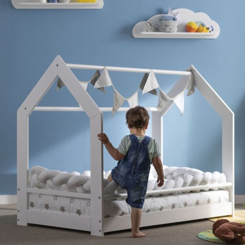 PALI Παιδικό Κρεβάτι Τύπου Montessori Freedom Bianco 160x80x112εκ. (ύψος)