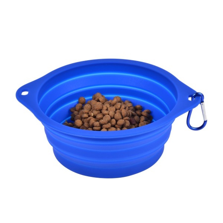 PETIGIO Αναδιπλούμενο Μπολ Ταξιδίου Σιλικόνης 600ml για Σκύλους & Γάτες