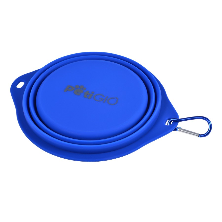 PETIGIO Αναδιπλούμενο Μπολ Ταξιδίου Σιλικόνης 600ml για Σκύλους & Γάτες